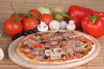 fresh pizza
