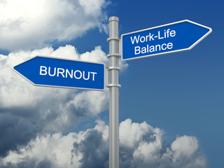 Obraz premium Anti Burnout Work-Life-Balance