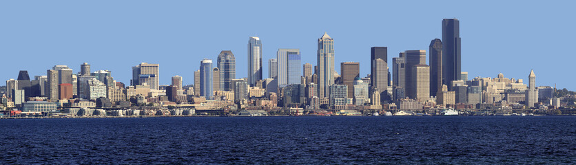 Fototapeta na wymiar Seattle skyline panorama.