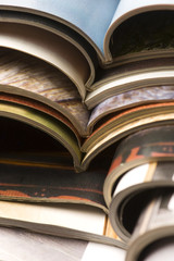 stack of magazines