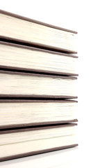 Books on white