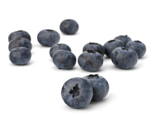 Bilberries or whortleberries cutout