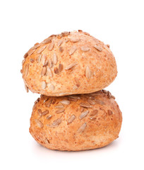 Two sandwich bun with sunflower seeds