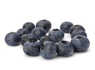 Bilberries or whortleberries cutout