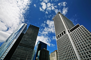 Fototapeta na wymiar new york skyscrapers
