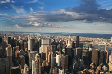Fotobehang New York New York City Manhattan aerial