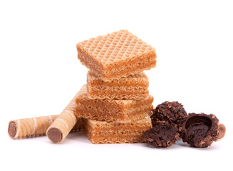 Wafers or honeycomb waffles