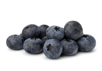 Bilberries or whortleberries cutout