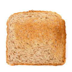 Crusty bread toast slice