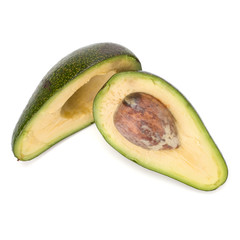 avocado isolated on white background