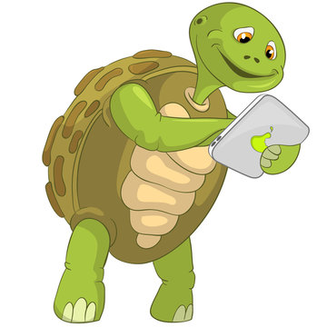 Funny Turtle. Touch Screen.