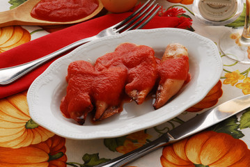 Calamari farciti Stuffed squid 酿鱿鱼 © Comugnero Silvana