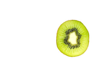 Naklejka na ściany i meble Juicy Kiwi fruit on a white background.