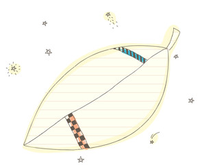 Leaf on White background