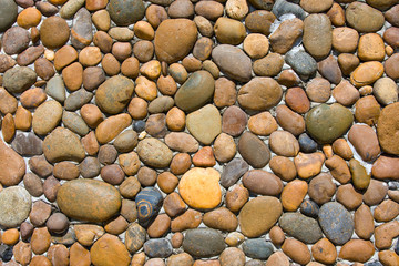 Background of small marine stones