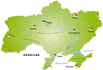 Internetkarte der Ukraine