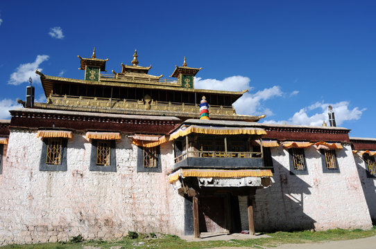 Historic lamasery in Tibet