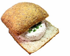 cheese appetizer with bread wheat