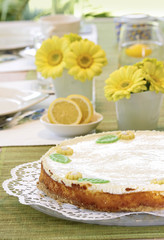 Käsekuchen auf Kaffeetafel