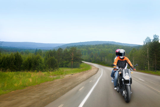 Travel on motorcycle