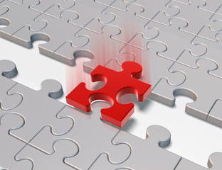 Fototapeta premium puzzle_connecting
