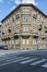 Fototapeta na wymiar Urban budynku w Turynie, we Włoszech