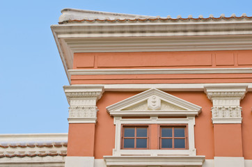 Roof of historical building in Bangkok
