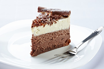 cream chocolate cake sweet food