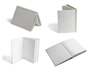 leaflet notebook textbook white blank paper template