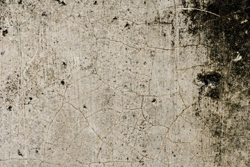 Plain Grunge Concrete Wall Background with Darkened Edges
