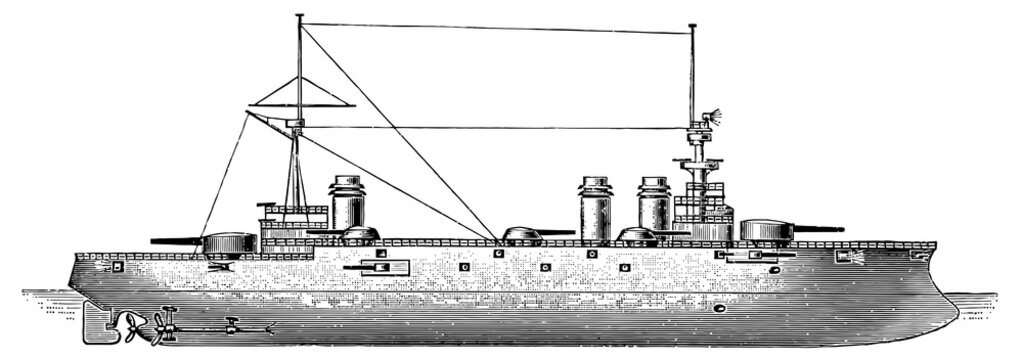 French battleship Liberte, 1905