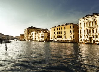 Canal Grande in Venedig, Italien bei Sonnenuntergang © Iakov Kalinin