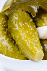 Close up pickles