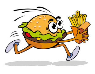 Hamburger with potato