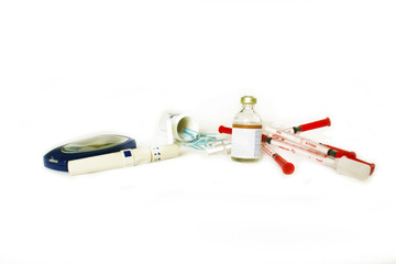 Diabetes instrument for measuring blood sugar level