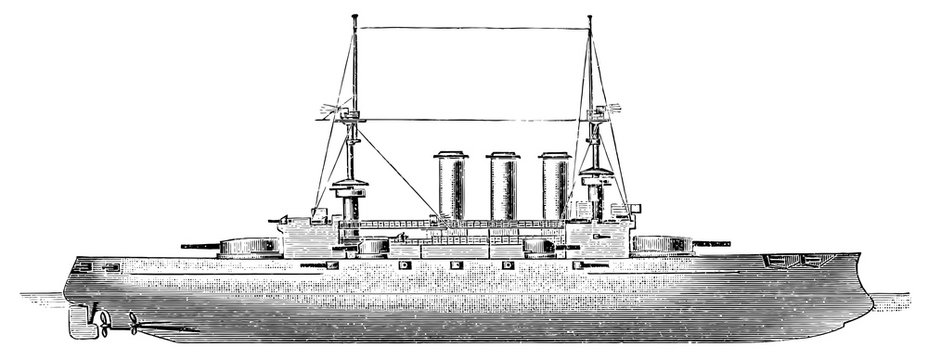 Battleship HMS Dreadnought, 1906