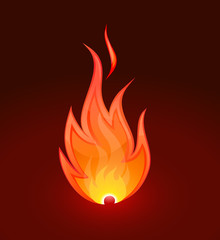 Fire flame