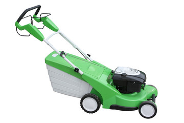 Fototapeta premium Green mowing-machine