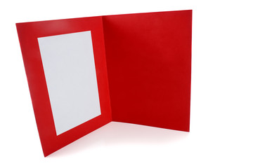 Red greeting card