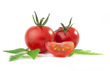 Set of fresh tomatoes