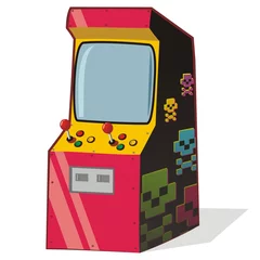 Deurstickers Pixel arcade001