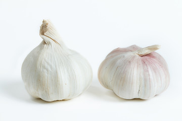 Obraz premium garlic Isolated on white