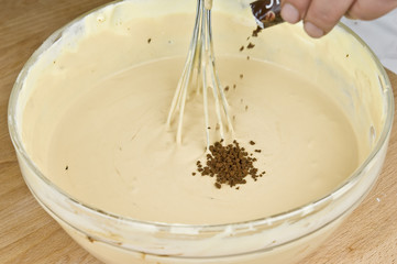 Semifreddo with Coffee - preparation