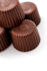 Rounded Chocolates from top corner