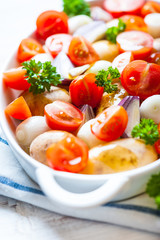 Mixed fresh vegetables for healthy dinner