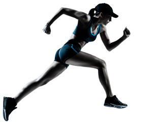 Fototapeta na wymiar woman runner jogger running