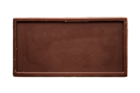 Chocolate bar top view
