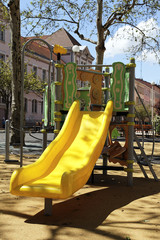 yellow slide