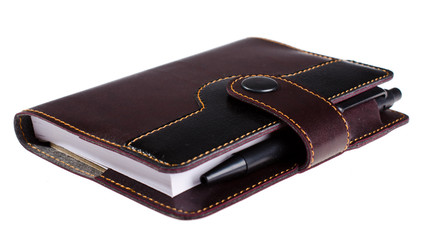 Notepad isolated on white background