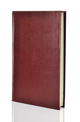 red  hardback book